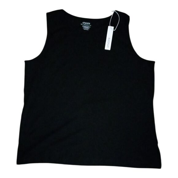 Chico's Tops - New Chico's Pima Cotton Pocket Tunic Tank XXL